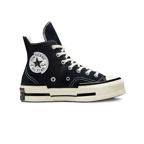 Converse Chuck 70 Hi Plus Foundational Canvas Sneakers Black A00916C Womens Sz 7 - Picture 11 of 15